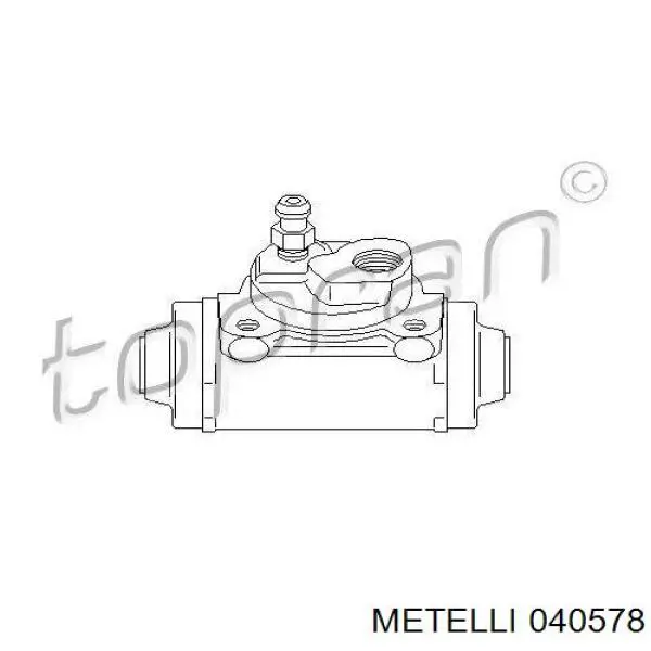 Comprar 040578 Metelli Cilindro de freno de rueda trasera