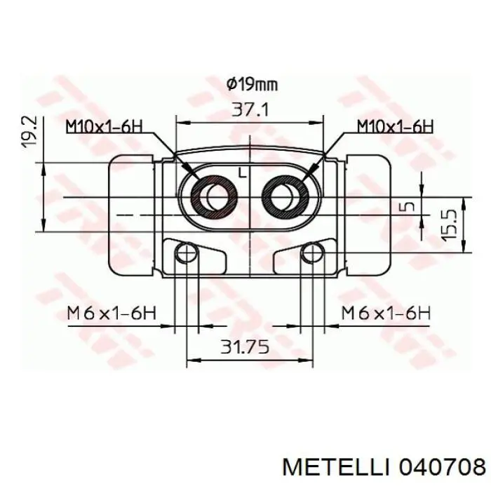 Comprar 040708 Metelli Cilindro de freno de rueda trasera