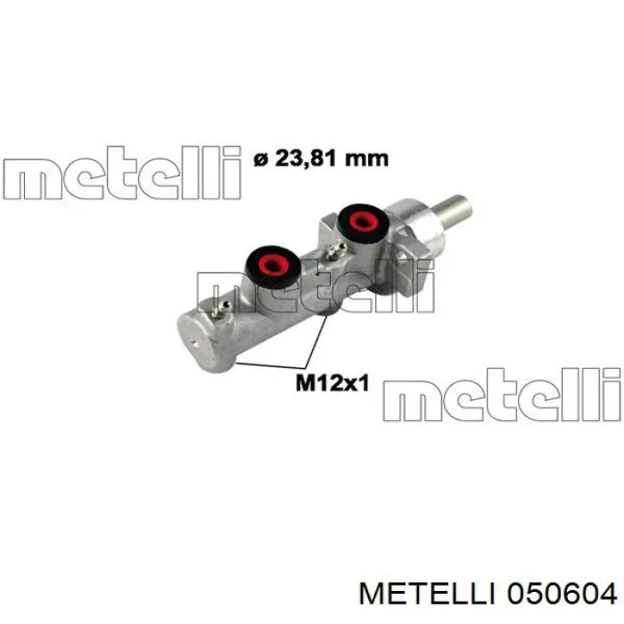 Cilindro maestro de frenos 050604 Metelli