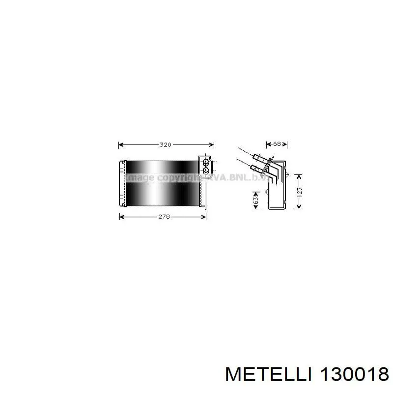 13-0018 Metelli fuelle, árbol de transmisión delantero exterior