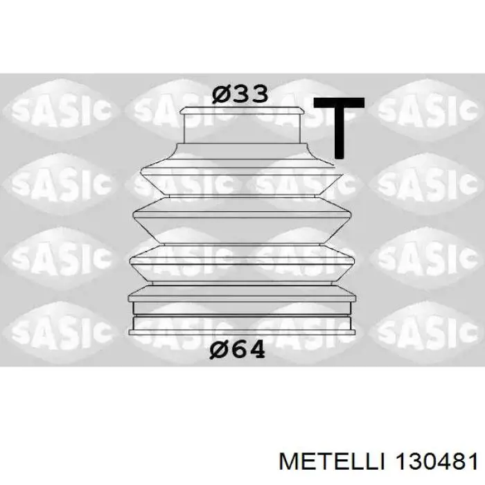 13-0481 Metelli fuelle, árbol de transmisión exterior derecho