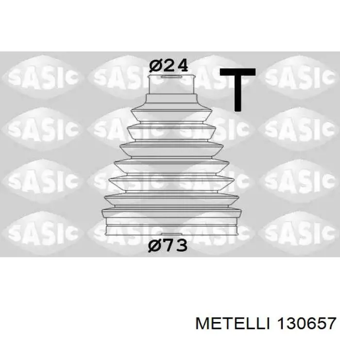 13-0657 Metelli fuelle, árbol de transmisión delantero exterior