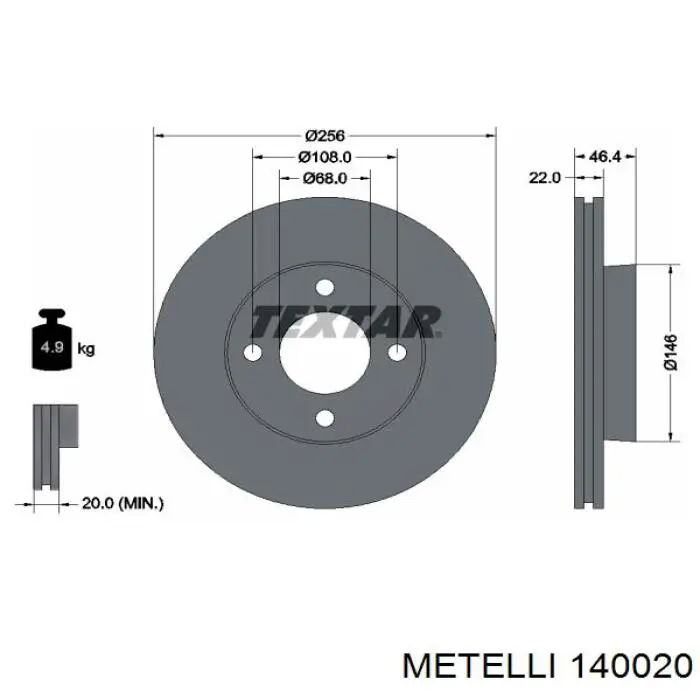 14-0020 Metelli fuelle, árbol de transmisión delantero interior
