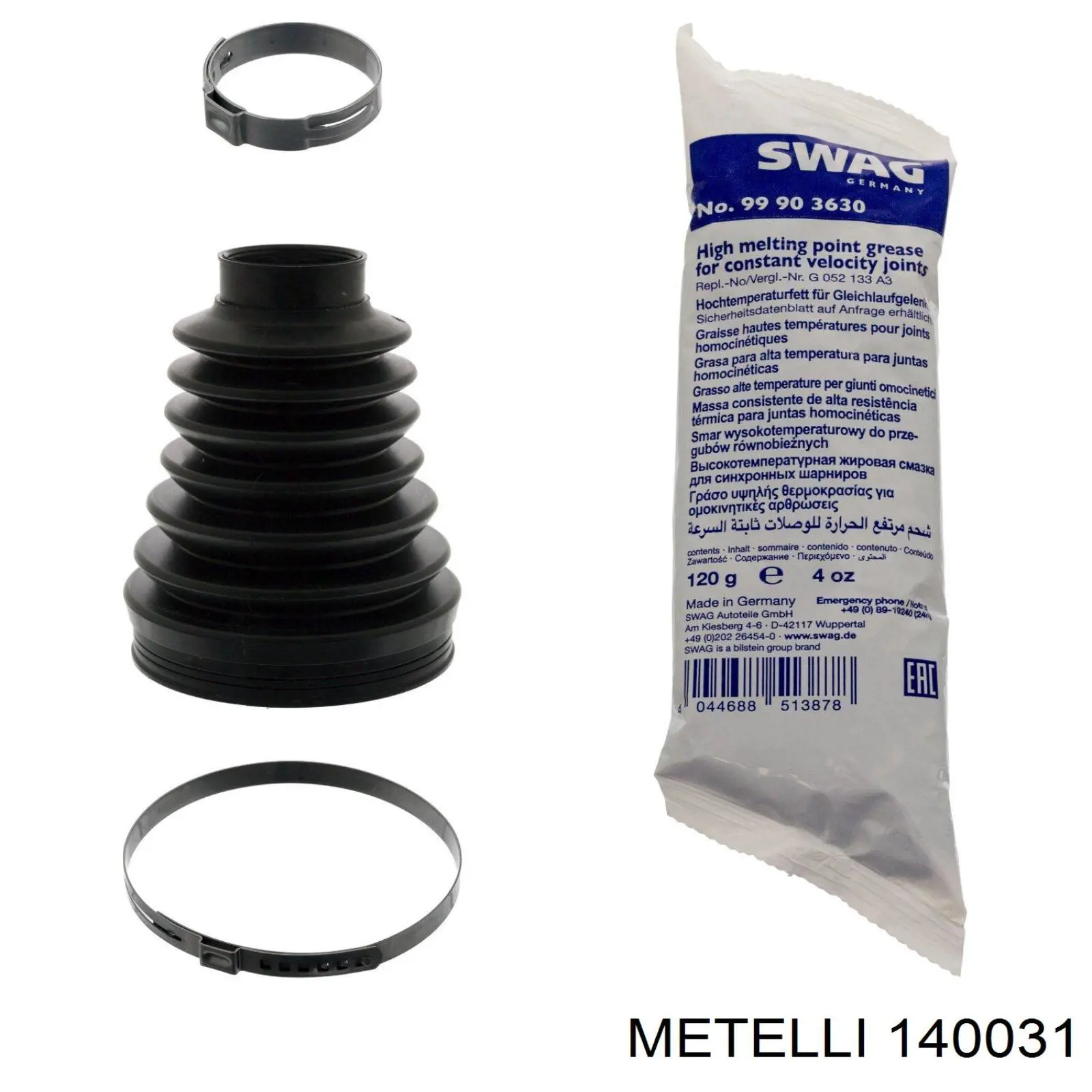 Comprar 140031 Metelli Fuelle de semieje delantero interior