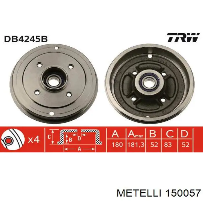 15-0057 Metelli junta homocinética exterior delantera