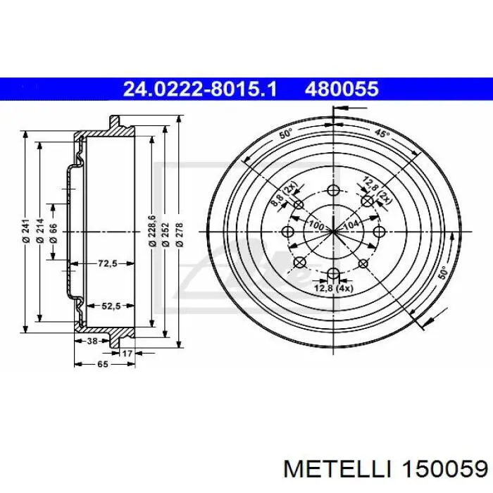 15-0059 Metelli junta homocinética exterior delantera