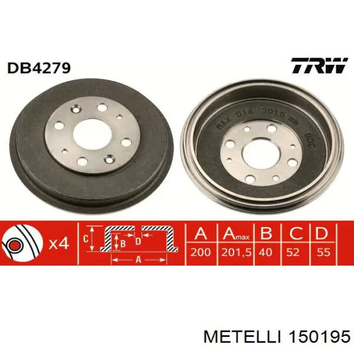 15-0195 Metelli junta homocinética exterior delantera