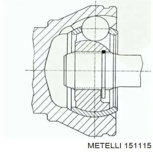 15-1115 Metelli junta homocinética exterior delantera