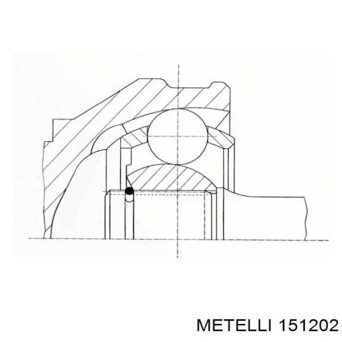 15-1202 Metelli junta homocinética exterior delantera