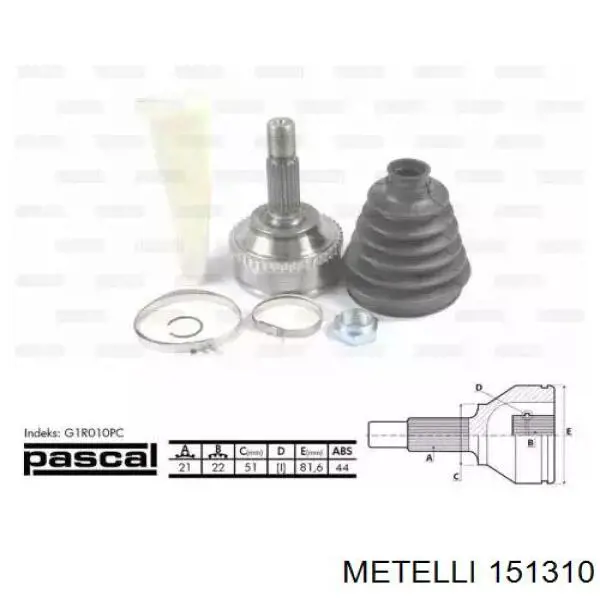 Junta homocinetica 151310 Metelli