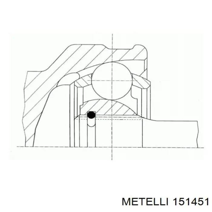 Junta homocinética exterior delantera Metelli 151451 precio, desde 54,50 EUR