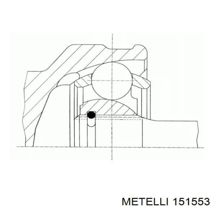 15-1553 Metelli junta homocinética exterior delantera