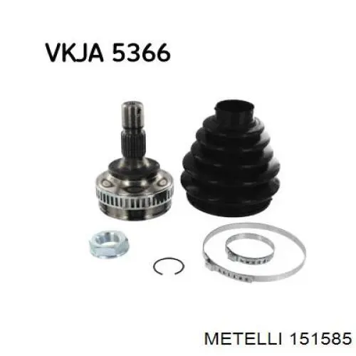 Junta homocinética exterior delantera Peugeot 308 1 4A, 4C