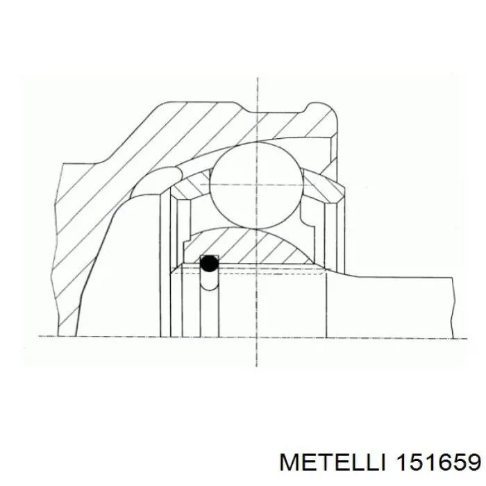 15-1659 Metelli junta homocinética exterior delantera