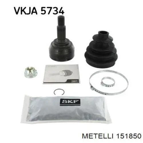 Junta homocinética exterior delantera Metelli 151850 precio, desde 36,00 EUR