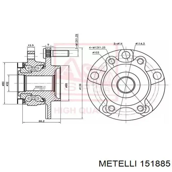 Junta homocinética exterior delantera Metelli 151885 precio, desde 40,34 EUR