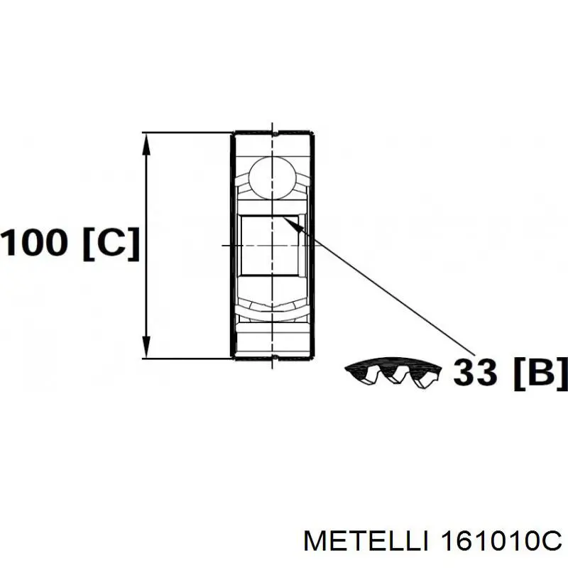 Junta homocinética interna delantera Metelli 161010C precio, desde 48,72 EUR