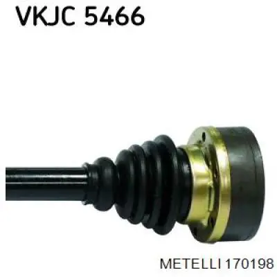 Semieje delantero derecho 8D0407454X VAG