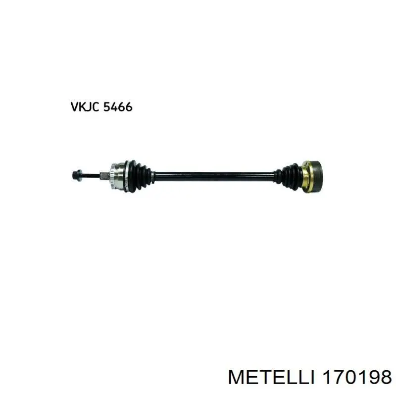 Semieje delantero derecho VAG 8D0407454X