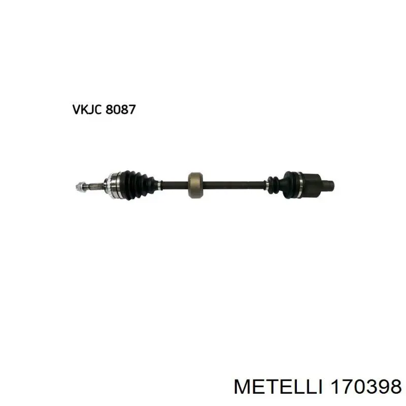Árbol de transmisión delantero derecho Metelli 170398 precio, desde 116,01 USD