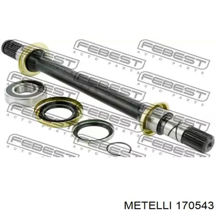 Semieje delantero izquierdo Ford 2S613B437BC
