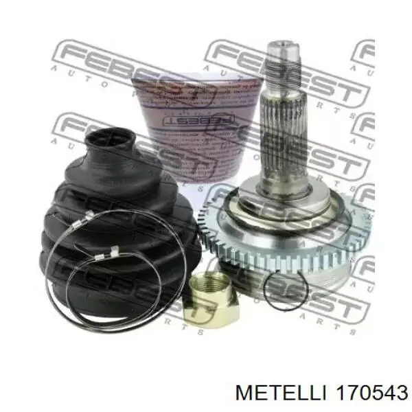 2S613B437BC Ford Semieje delantero izquierdo