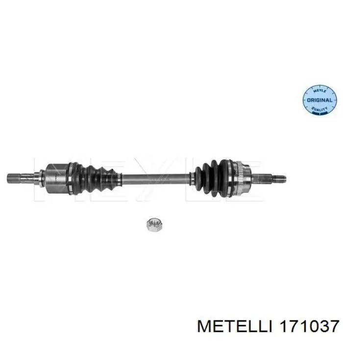 17-1037 Metelli árbol de transmisión delantero izquierdo