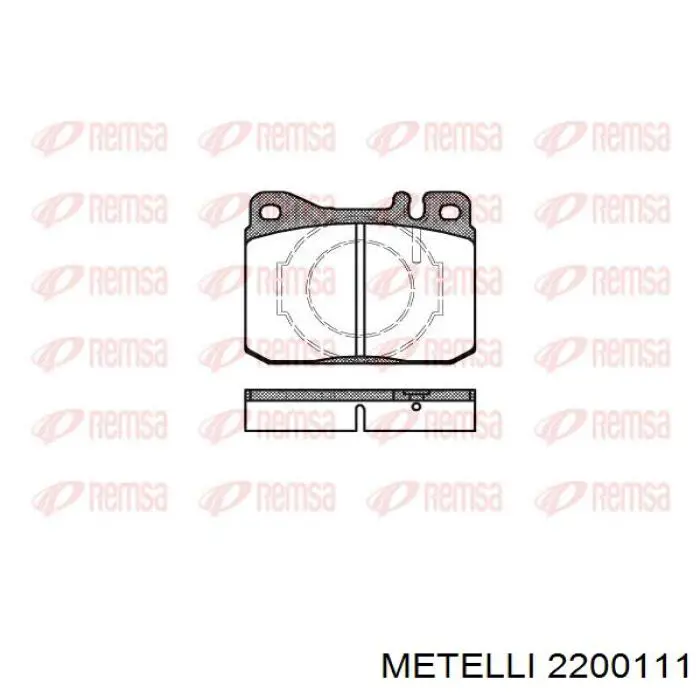 22-0011-1 Metelli pastillas de freno delanteras