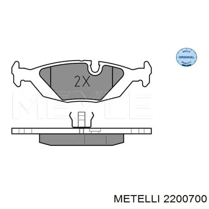 22-0070-0 Metelli pastillas de freno traseras