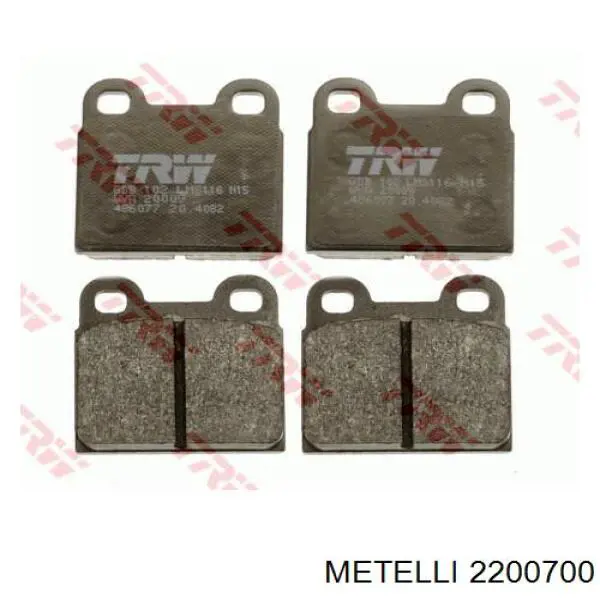 Pastillas traseras de freno Metelli 2200700 precio, desde 18,26 EUR