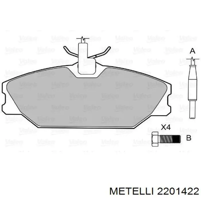 Pastillas de freno delanteras Renault Laguna 1 B56, 556