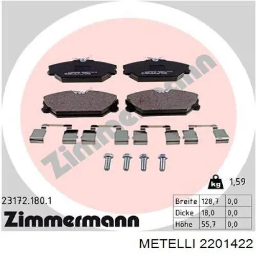 Pastillas de freno delanteras Renault Laguna 1 B56, 556