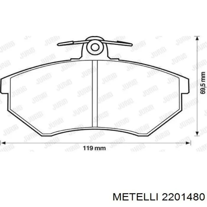 Pastillas de freno delanteras Seat Toledo 1 1L