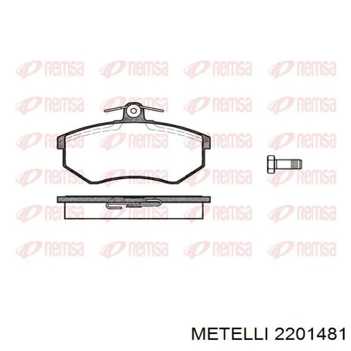 22-0148-1 Metelli pastillas de freno delanteras