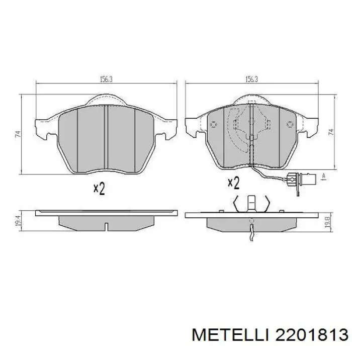 Pastillas de freno delanteras Audi A6 4F2