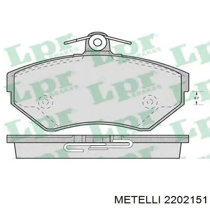 Pastillas de freno delanteras Seat Ibiza 2 6K1