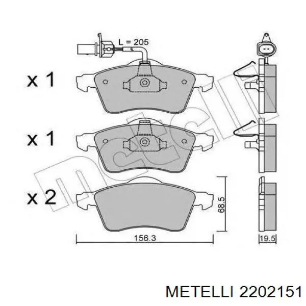 Pastillas de freno delanteras Seat Ibiza 2 6K1