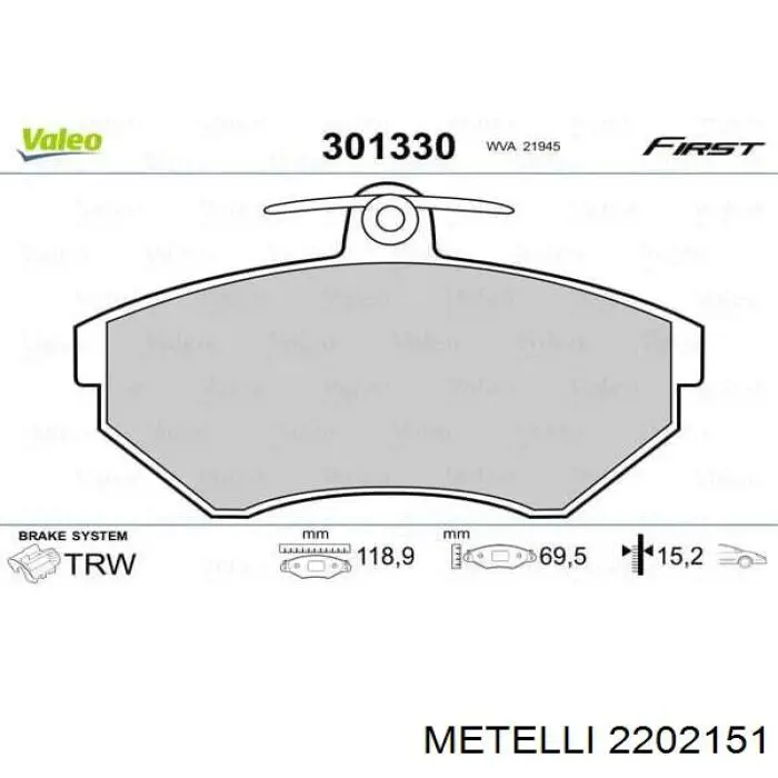Pastillas de freno delanteras Seat Ibiza 2 6K1