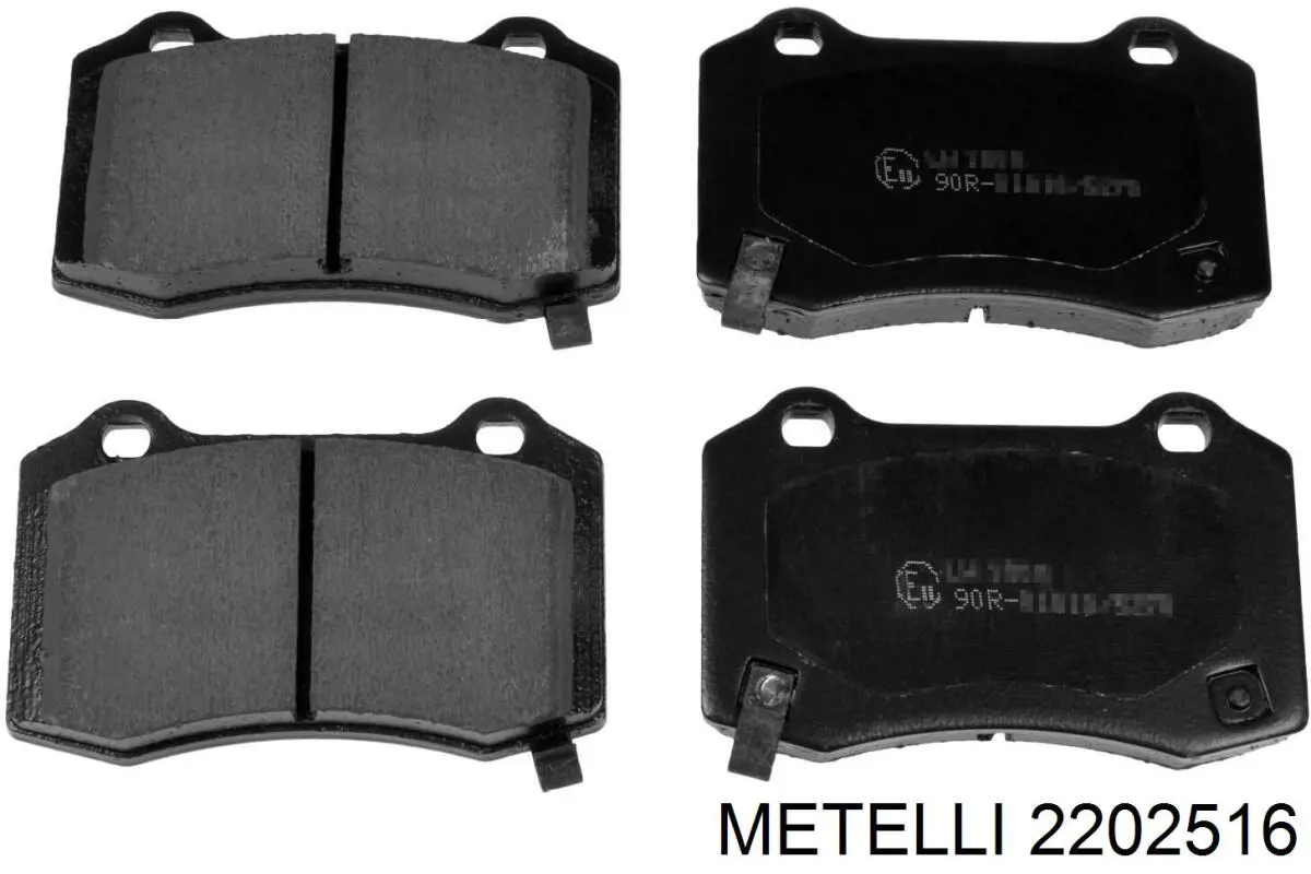 2202516 Metelli Pastillas freno traseras