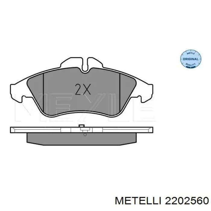 22-0256-0 Metelli pastillas de freno delanteras