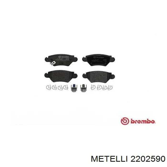Pastillas traseras de freno Metelli 2202590 precio, desde 20,30 EUR