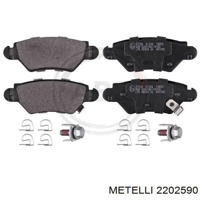 Comprar 2202590 Metelli Pastillas de freno traseras