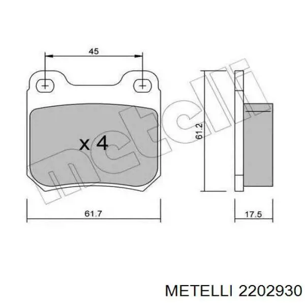 Pastillas de freno delanteras Chevrolet Spark (Matiz) M200, M250