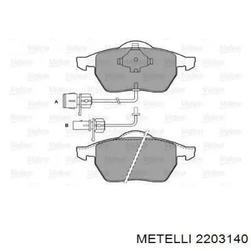 Comprar 2203140 Metelli Pastillas delanteras de freno