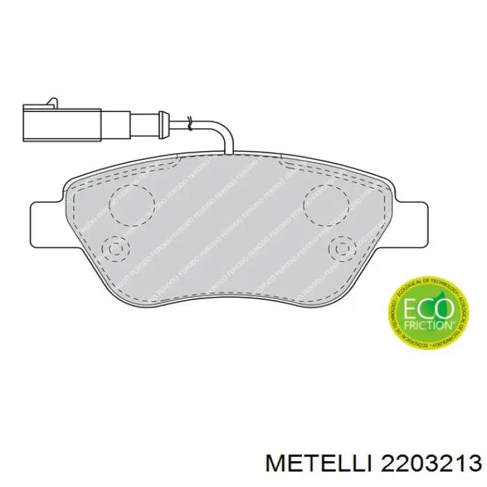 Comprar 2203213 Metelli Pastillas delanteras de freno
