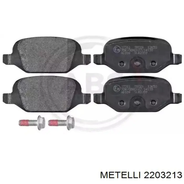 Pastillas de freno 2203213 Metelli