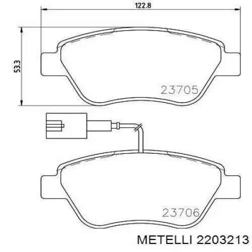 Pastillas freno delanteras Metelli 2203213 precio, desde 23,15 EUR