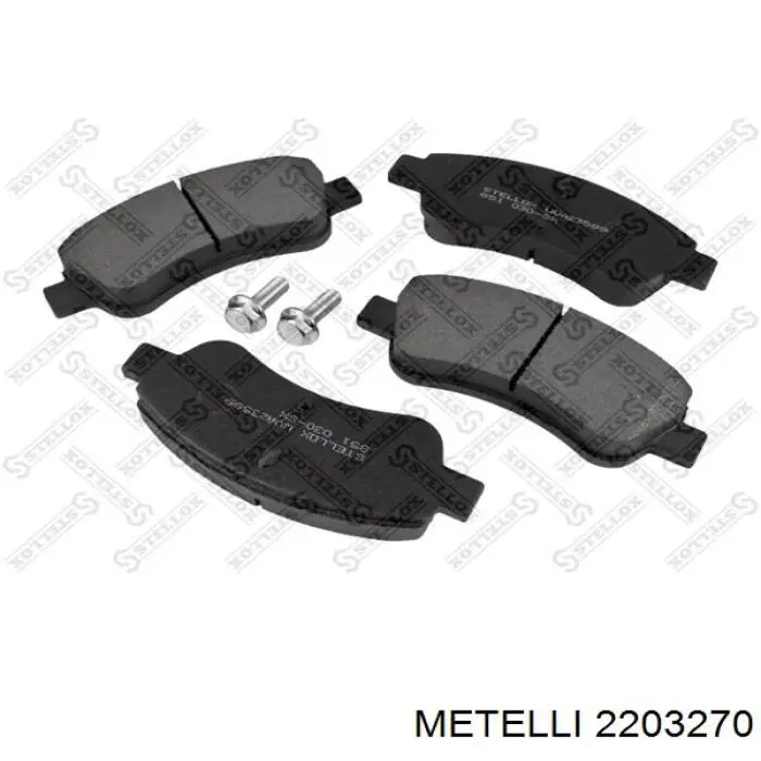 Pastillas de freno 2203270 Metelli