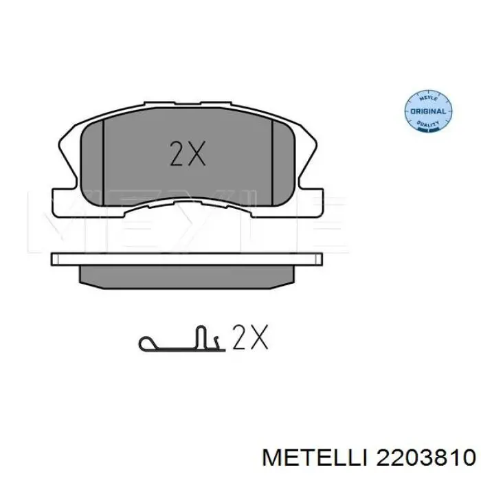 22-0381-0 Metelli pastillas de freno delanteras