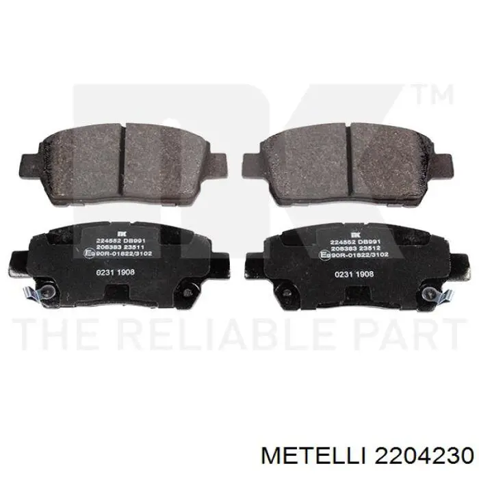 Pastillas de freno delanteras Toyota Prius NHW20